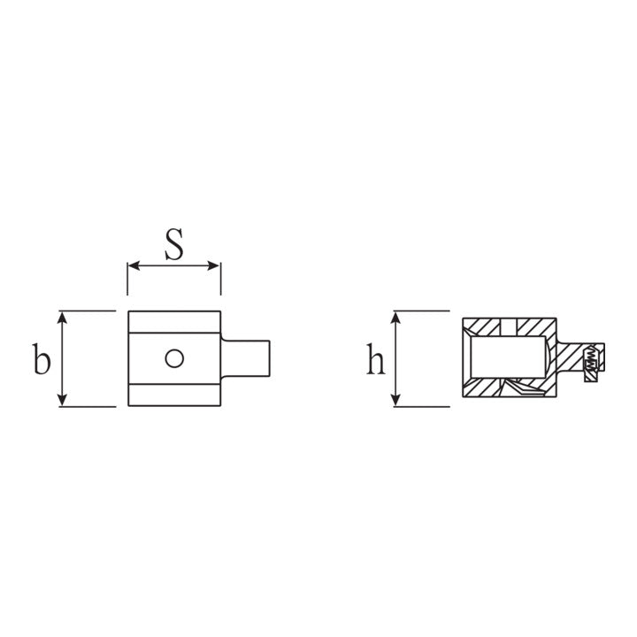 STAHLWILLE Einsteckadapter/Reduzierstück 7370/10 55 mm ( 4000826594 )