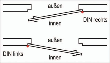 AMF Schlosskasten 140V DIN links / rechts ( 3311021010 )