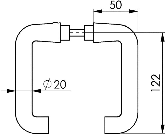 AMF Türdrückerpaar 475 Leichtmetall 105 ( 3311021071 )