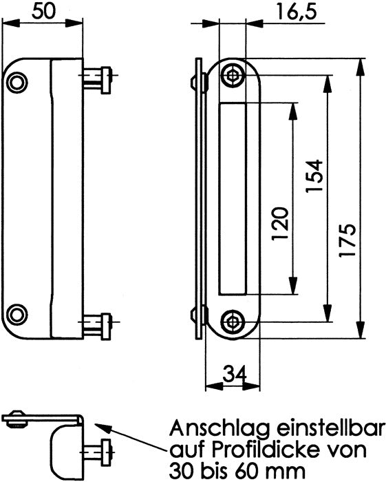 Coffret serrure AMF 145G-50 métal léger (3000251265)