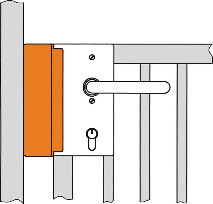 AMF Schließkasten 147B-40 passend für E-Öffner blank ( 3000251263 )