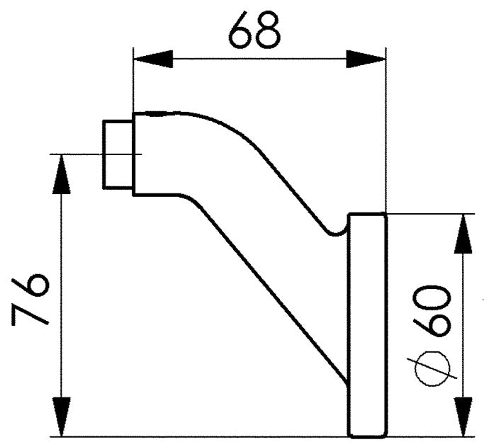 AMF Türknopflochteil 478L Leichtmetall F1 / silberfarbig ( 3311121009 )