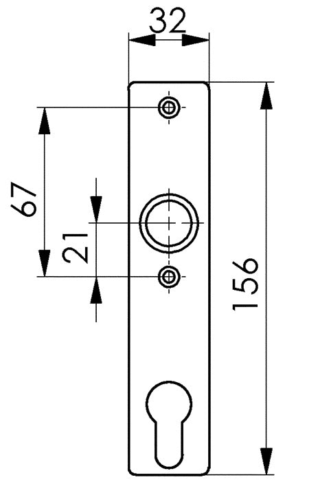 AMF Zylinderkurzschild 497Z Leichtmetall F1 / silberfarbig ( 3311121005 )