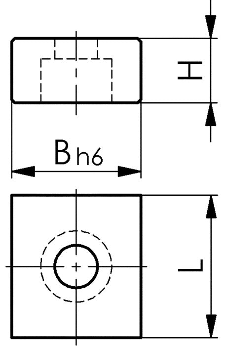 Écrou à fente AMF n° 6322B dimension nominale de la rainure 18 mm (4000833229)