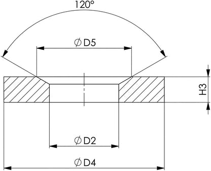 AMF Kegelpfanne DIN 6319G für Schrauben M12 ( 4000833448 )