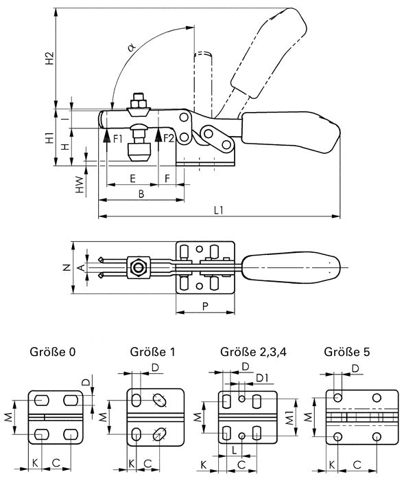 AMF Waagrechtspanner Nr. 6830 Größe 1 ( 4000833507 )