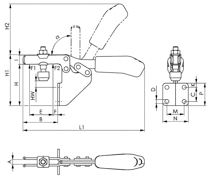 AMF Waagrechtspanner Nr. 6833 Größe 2 ( 4123660120 )