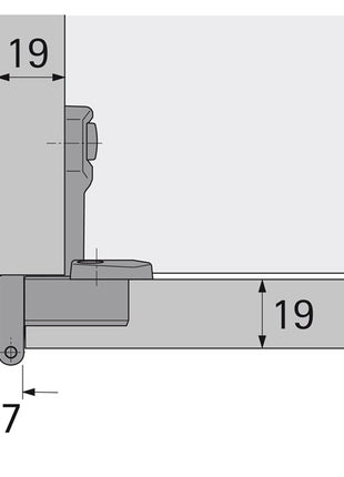 HETTICH Grundscharnier Selekta Pro 2000 230 ° vorliegend, halb vorliegend ( 8000610133 )