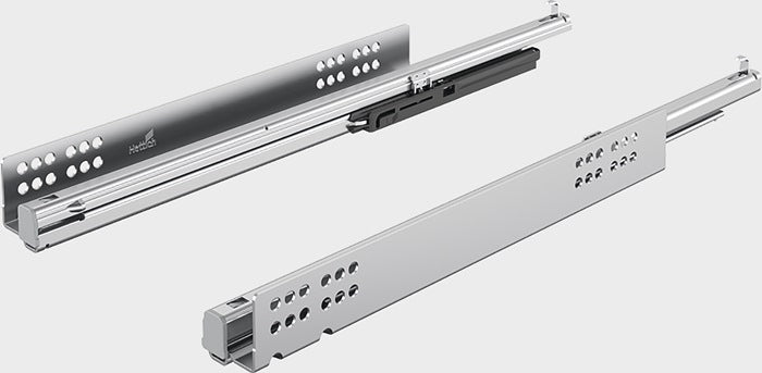 Extension totale HETTICH Quadro V6 avec Silent System, acier galvanisé (3000271487)