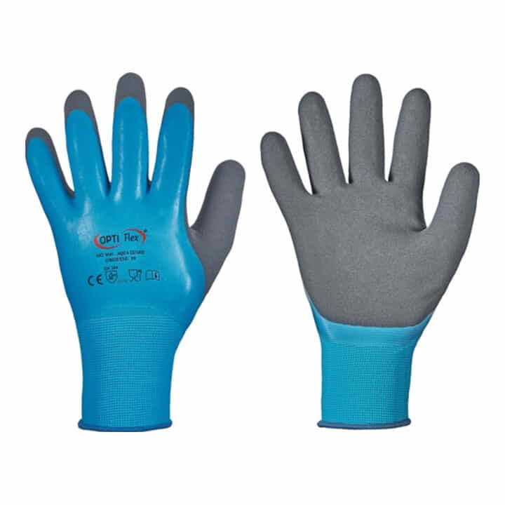 Gants OPTIFLEX Aqua Guard taille 8 bleu (4000371838)