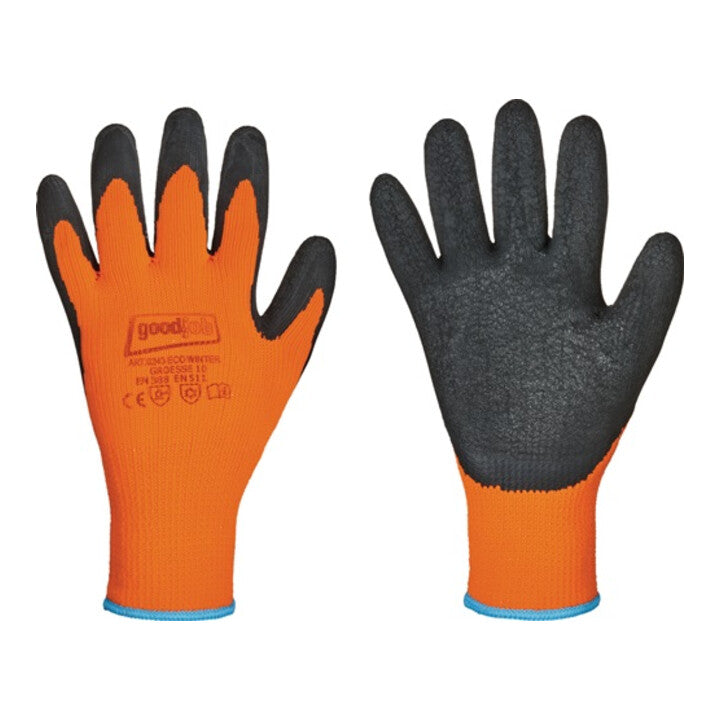 GOODJOB Gants de protection contre le froid Eco Winter taille 9 noir/orange (4000391059)