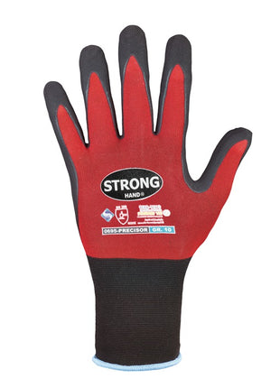 STRONGHAND Handschuhe PRECISOR Größe 8 rot/schwarz ( 8000549462 )