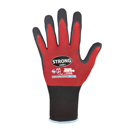 STRONGHAND Handschuhe PRECISOR Größe 8 rot/schwarz ( 8000549462 )