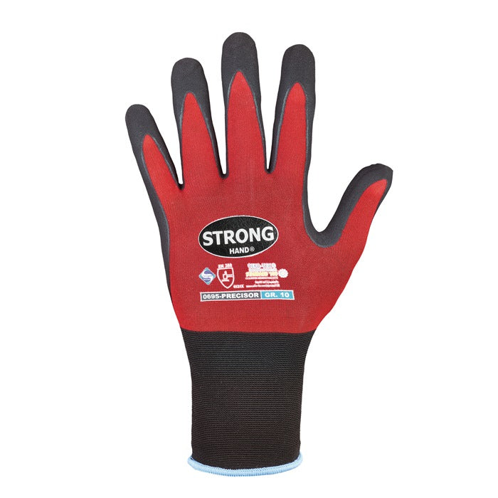 STRONGHAND Handschuhe PRECISOR Größe 9 rot/schwarz ( 8000549463 )