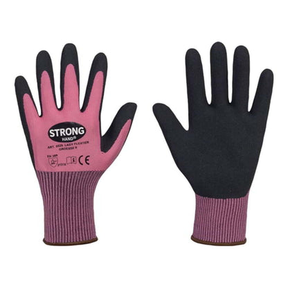 STRONGHAND Handschuhe LADY FLEXTER Größe 8 pink/schwarz ( 8000737567 )