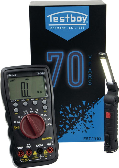 Multimètre TESTBOY TB 316 BLACK EDITION 600 mV - 600 V AC, 600 mV - 600 V DC (4000802076)