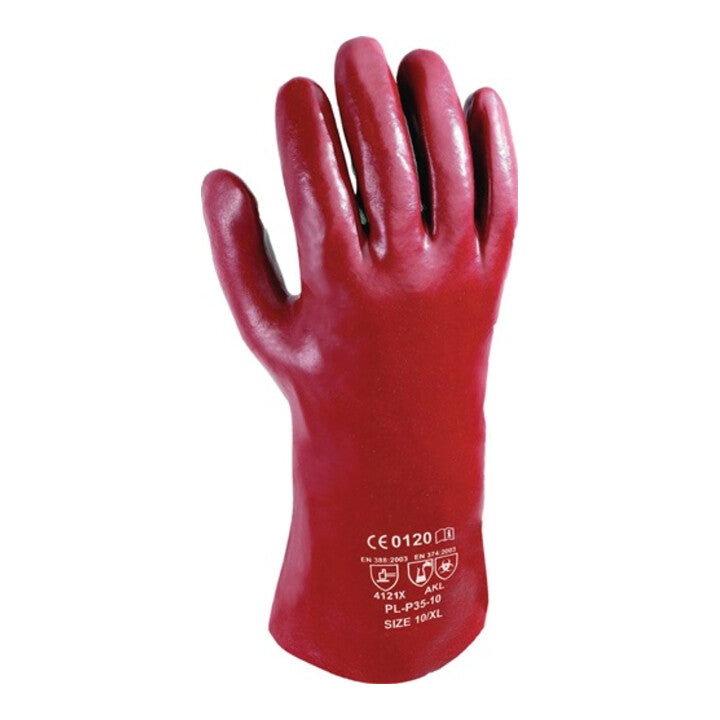 ASATEX gants chimiques pirate taille 10 rouge-marron (4000371279)