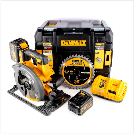 DeWalt DCS 576 T2 Akku Handkreissäge FlexVolt 54 V 190 mm Brushless + 2x Akku 6,0 Ah + Ladegerät + Sägeblatt + T-STAK - Toolbrothers