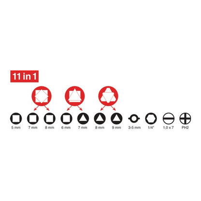 SCHUEBO Schaltschrankschlüssel Doublehead Key 11 Funktionen ( 4000829748 )