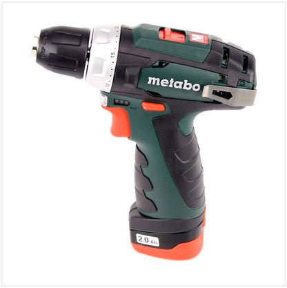 Metabo Power Maxx BS 10,8 Akku Bohrschrauber 10,8V + 2x Akku 2,0Ah + Ladegerät + Koffer ( 600080500 ) - Toolbrothers