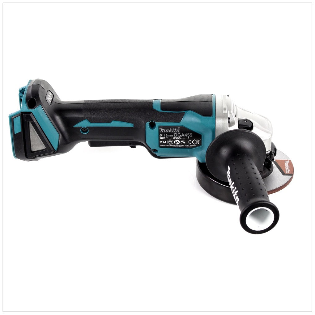 Makita DGA 455 Z Akku Winkelschleifer 18 V 115mm Brushless Solo - ohne Akku, ohne Ladegerät - Toolbrothers