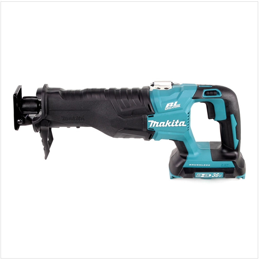 Makita DJR 360 RFK Akku Reciprosäge 36V ( 2x18V ) Brushless Säbelsäge im Koffer + 2x 3,0 Ah Akku + Ladegerät - Toolbrothers