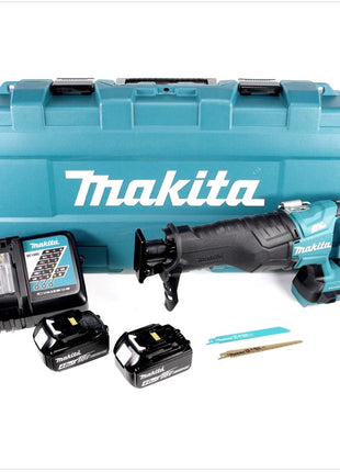 Makita DJR 360 RMK Akku Reciprosäge 36V ( 2x18V ) Brushless Säbelsäge im Koffer + 2x 4,0 Ah Akku + Ladegerät