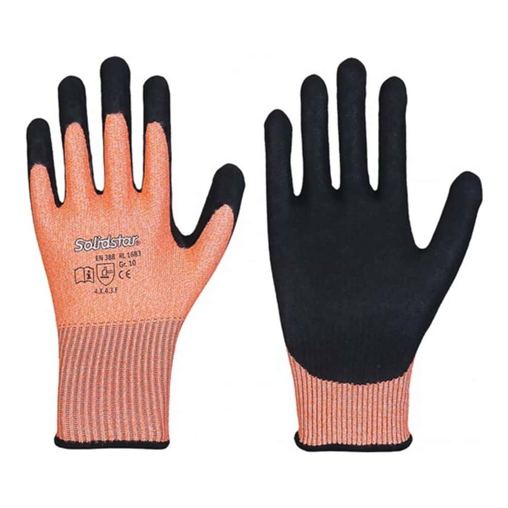 LEIPOLD Schnittschutzhandschuhe Solidstar 1683 Größe 9 orange/schwarz ( 4000391049 )