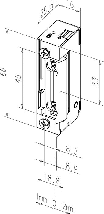 ASSA ABLOY Elektrotüröffner 118 10-24 V AC/DC Standard ( 3000251935 )