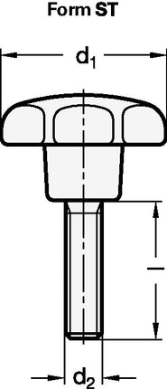 GANTER Sterngriff GN 6336.4 Sterngriffschraube ( 4601000873 )