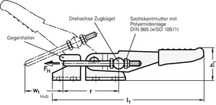 GANTER Verschluss-Spanner GN 851 Stahl ( 4601001910 )