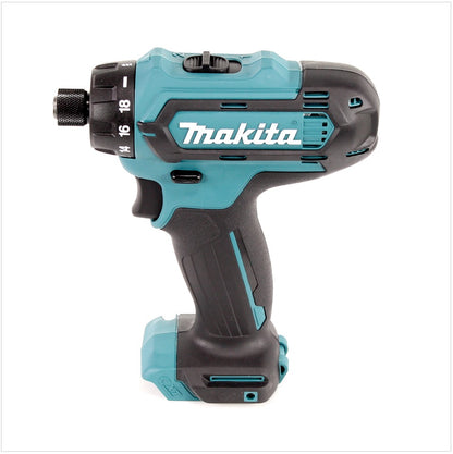 Makita DF 031 DWAE 10,8 V Akku Bohrschrauber mit 2x BL1020B 2 Ah Akku und Ladestation im Koffer - Toolbrothers