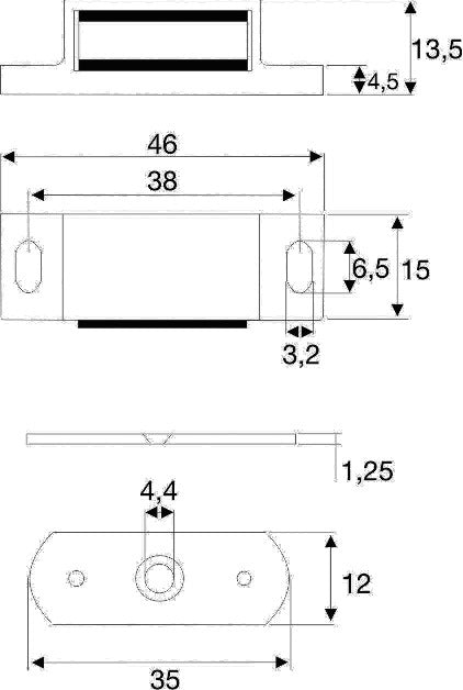 BMB Magnetschnäpper 4100 Kunststoff weiß ( 3000271724 )