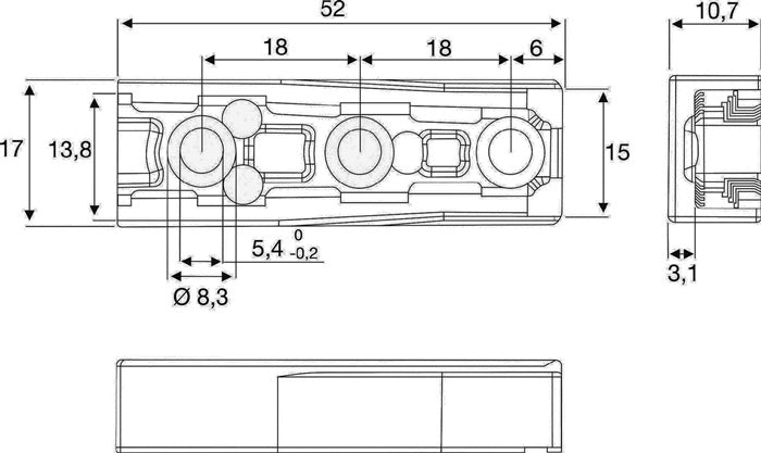 Connecteur robuste BMB Solid F Zamak (3000271308)