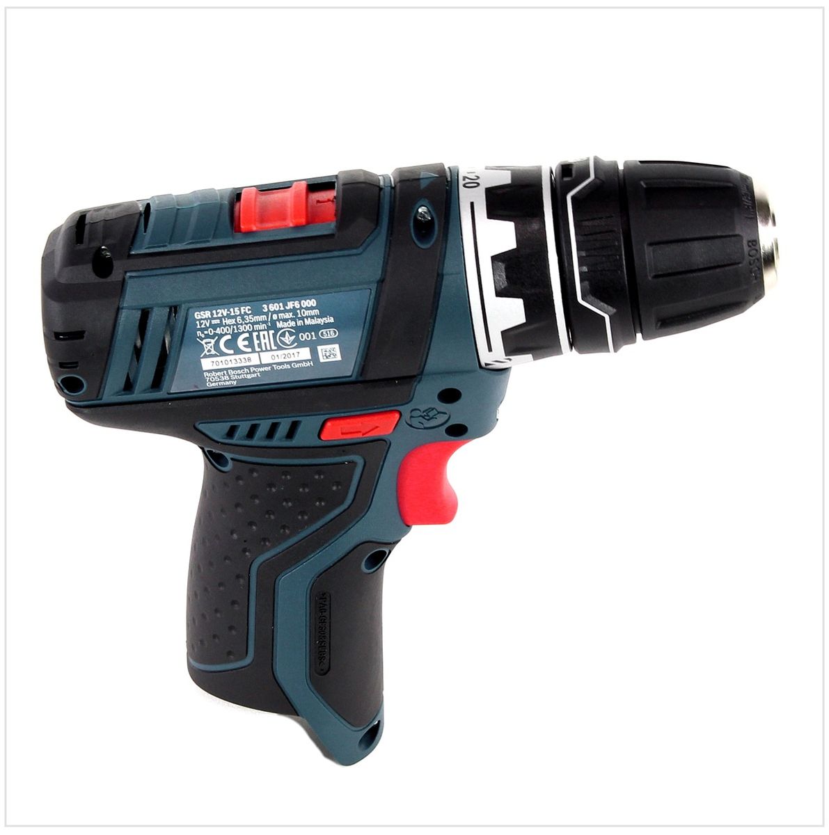 Bosch GSR 12V-15 FC Professional FlexiClick Akku Bohrschrauber mit Bohrfutteraufsatz Solo in L-Boxx ( 06019F6002 ) - Toolbrothers