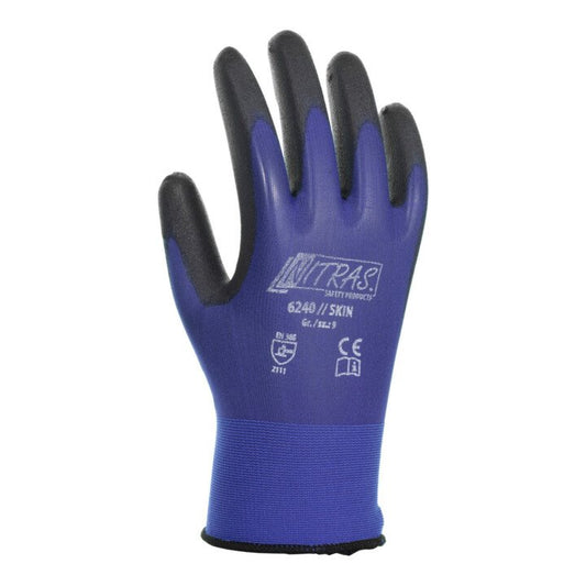 NITRAS Handschuhe Skin Größe 10 blau/schwarz ( 4000371541 )