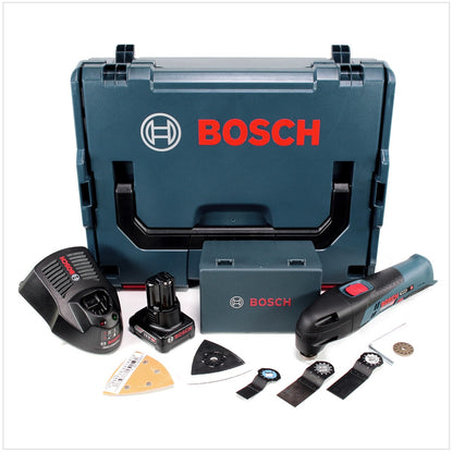 Bosch GOP 12V-Li Professional Akku Multi Cutter Multifunktionswerkzeug in L-Boxx + 1 x GBA 12 V 4,0 Ah Akku + 1 x GAL 1230 Ladegerät - Toolbrothers