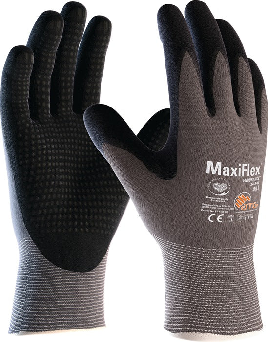 ATG Handschuhe MaxiFlex® Endurance™ 34-844 Größe 10 grau/schwarz ( 4702000220 )