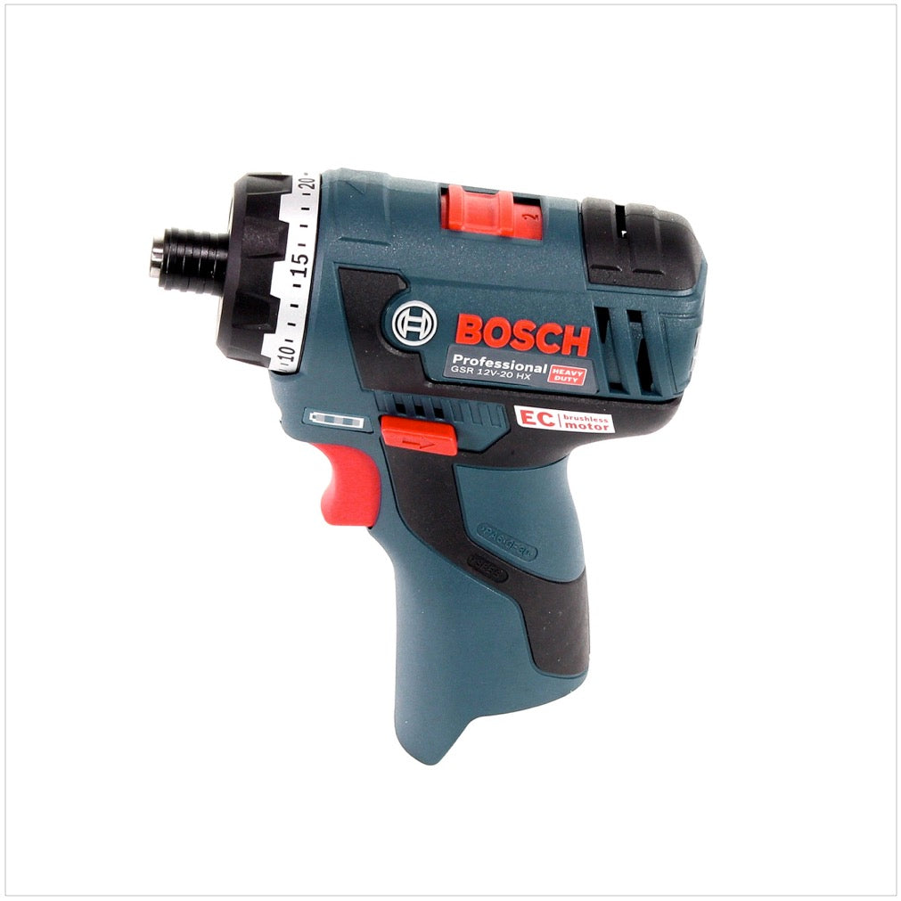 Bosch GSR 12V-20 HX Professional Akku Bohrschrauber mit 2x GBA 12V 2,5 Ah Akku und GAL 1230 Ladegerät in L-Boxx - Toolbrothers