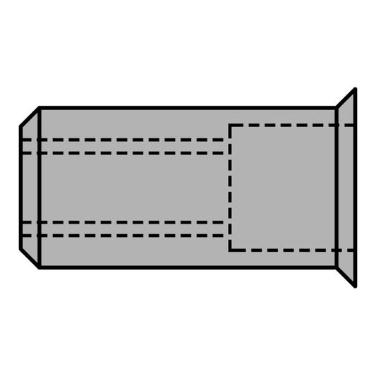 GESIPA Blindnietmutter Nietschaft d x l 9 x 15,5 mm M6 ( 4000813791 )