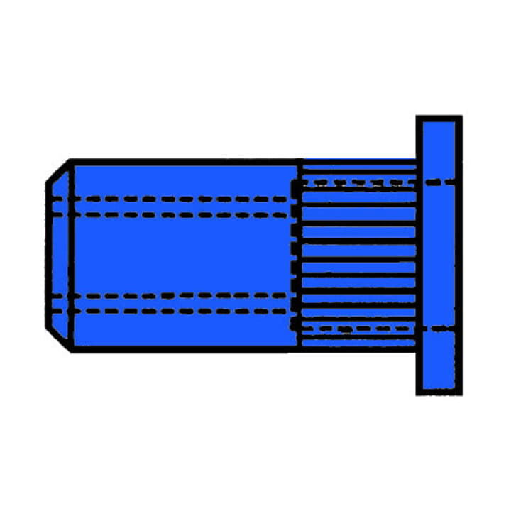 GESIPA Blindnietmutter Nietschaft d x l 9 x 15,5 mm M6 ( 4000813529 )