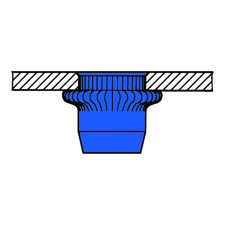 GESIPA Blindnietmutter Nietschaft d x l 7 x 12,5 mm M5 ( 4000813566 )