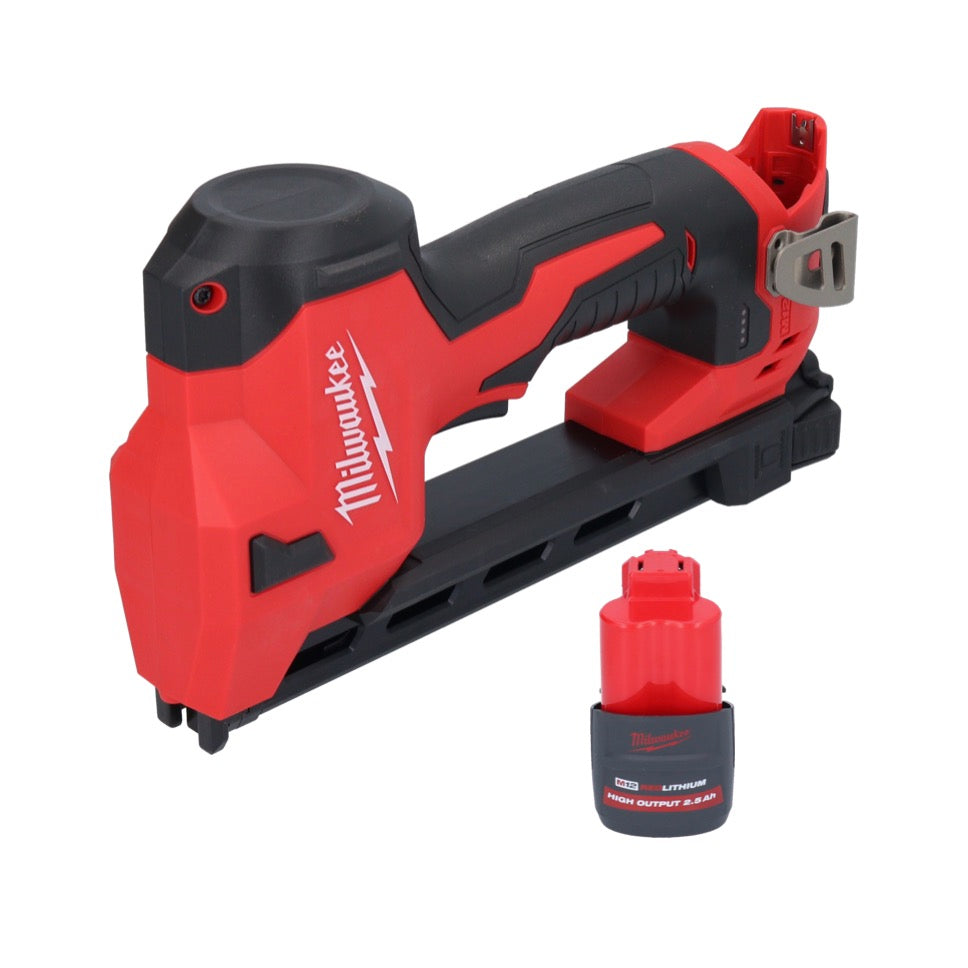 Milwaukee M12 BCST-251 Akku Tacker 12 V 19 x 25,4 mm + 1x Akku 2,5 Ah - ohne Ladegerät