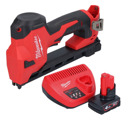 Milwaukee M12 BCST-401 Akku Tacker 12 V 19 x 25,4 mm + 1x Akku 4,0 Ah + Ladegerät