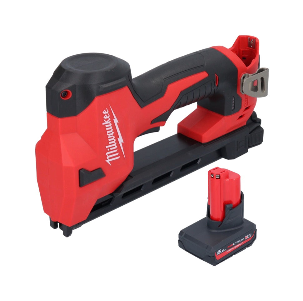 Milwaukee M12 BCST-501 Akku Tacker 12 V 19 x 25,4 mm + 1x Akku 5,0 Ah - ohne Ladegerät