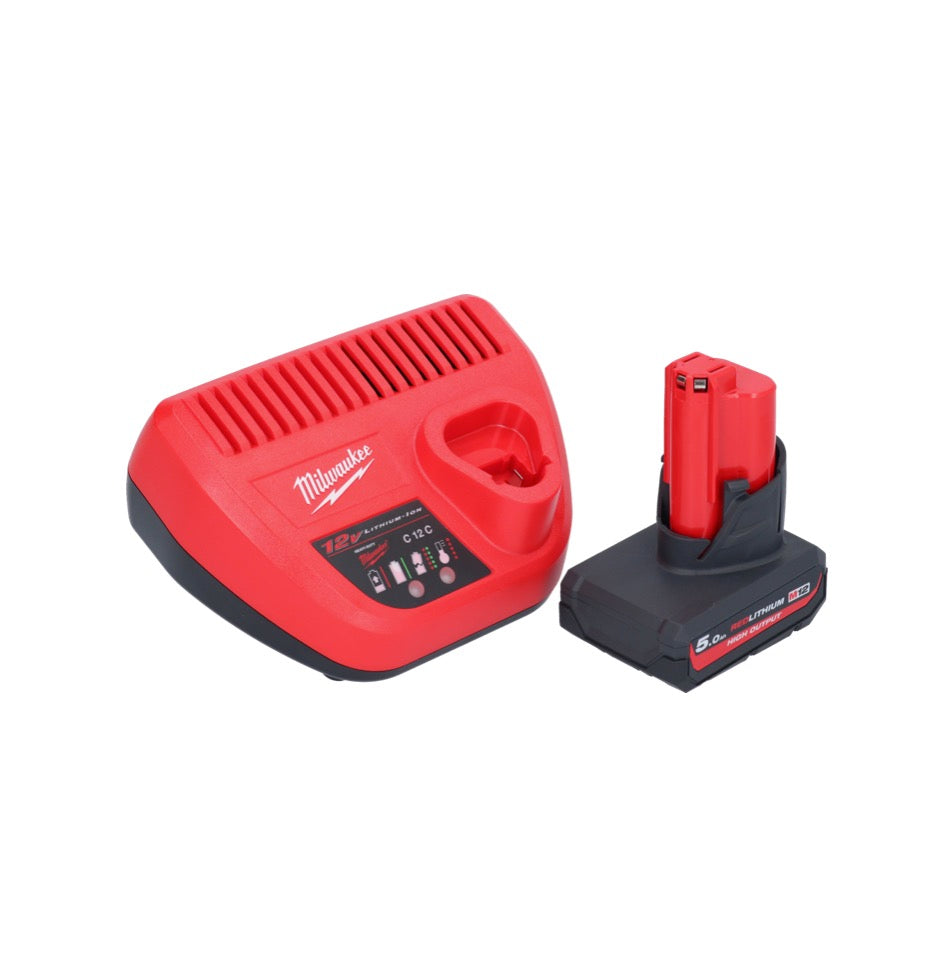 Milwaukee M12 BCST-501 Akku Tacker 12 V 19 x 25,4 mm + 1x Akku 5,0 Ah + Ladegerät