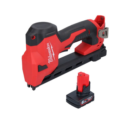 Milwaukee M12 BCST-601 Akku Tacker 12 V 19 x 25,4 mm + 1x Akku 6,0 Ah - ohne Ladegerät