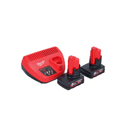 Milwaukee M12 BCST-602 Akku Tacker 12 V 19 x 25,4 mm + 2x Akku 6,0 Ah + Ladegerät