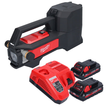 Pompe de transfert de batterie Milwaukee M18 BTP-302 18 V 1817 l/h + 2x batteries 3,0 Ah + chargeur