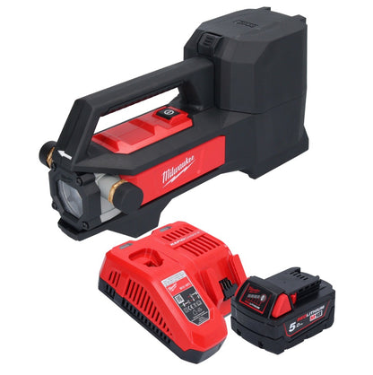 Pompe de transfert de batterie Milwaukee M18 BTP-501 18 V 1817 l/h + 1x batterie 5,0 Ah + chargeur